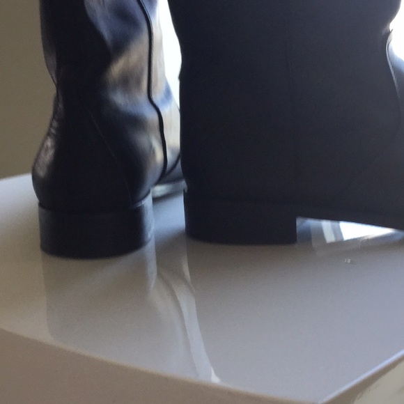 JCrew EUC black leather boots sz 7.5 - Picture 3 of 9